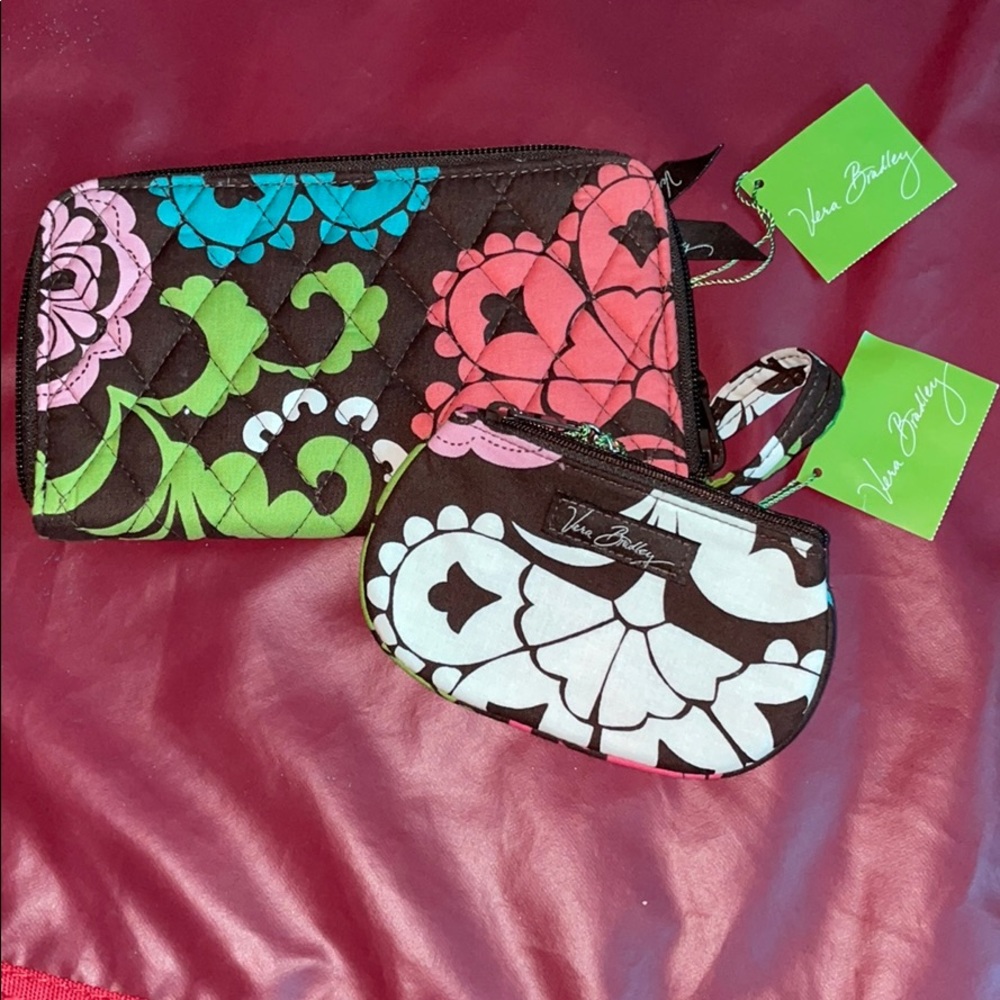 Vera Bradley Zip Around Wallet & Zip ID Set
